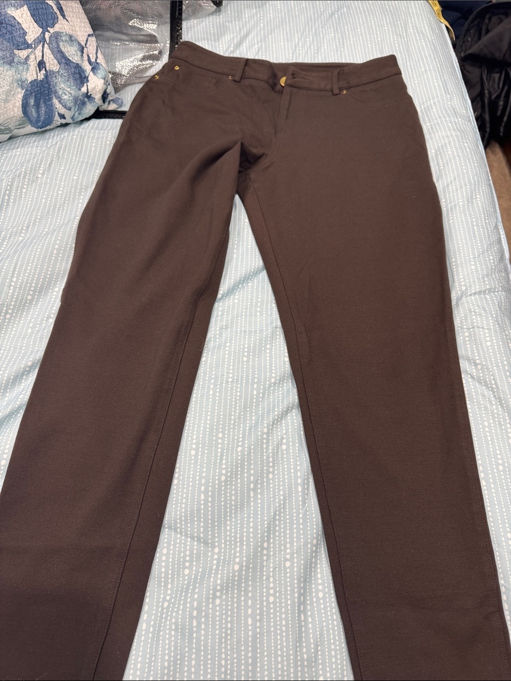 INC International Concepts Dark Brown Knit Pants p14